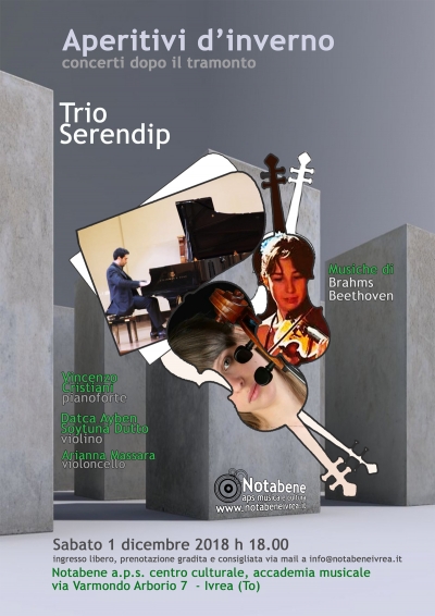 Aperitivi D&#039;inverno - Trio Serendip, 1 dicembre 2018